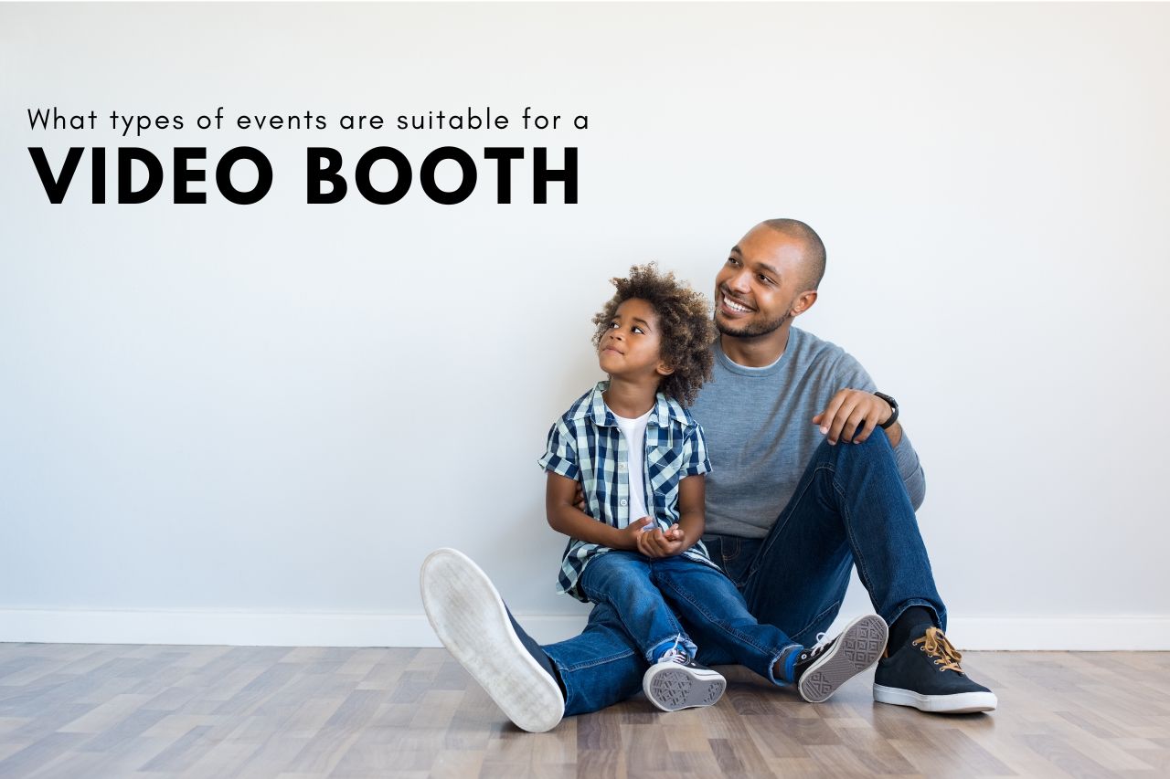 What types of events are suitable for a video booth